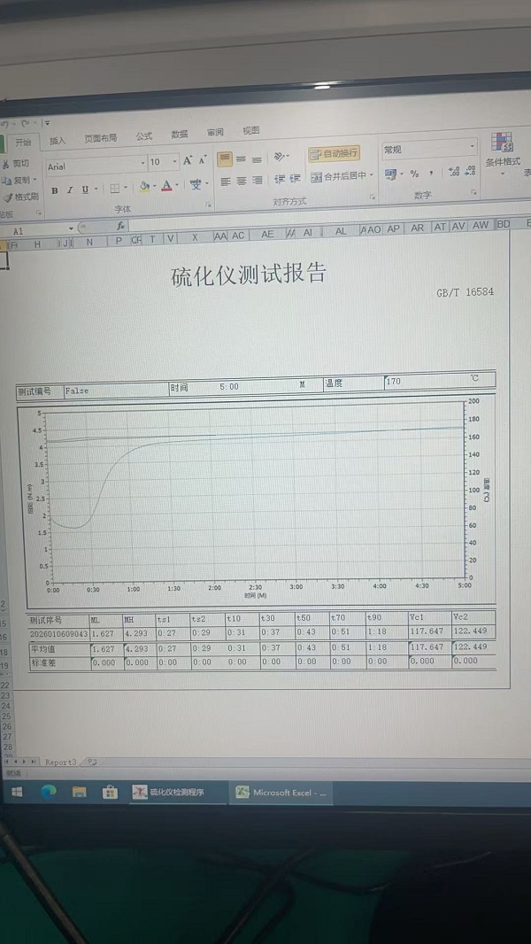 Onze nieuwe machines voor het testen van rubbermonsters